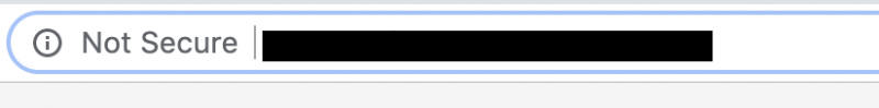 http not secure nav