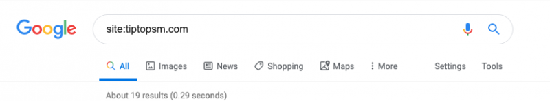 Site search in browser