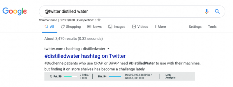 @twitter # google search operator