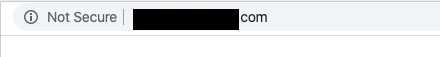 site not secure